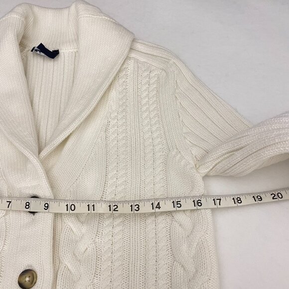 Saint James Fisherman Cable Knit Shawl-collar Cardigan - Picture 8 of 13